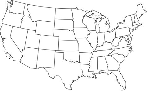 Us State Map Vector At Getdrawings Free Download