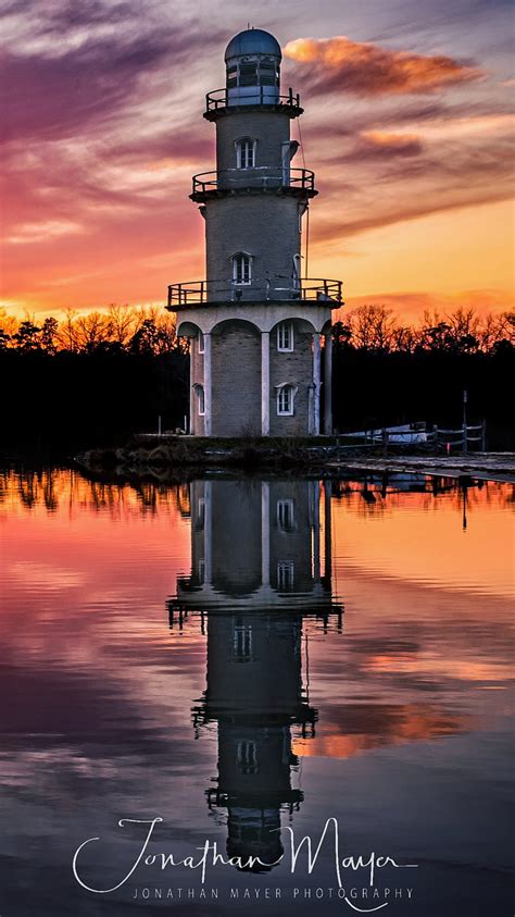 Lake Lenape Color Colorful Lighthouse Lighthouses Morning Sky