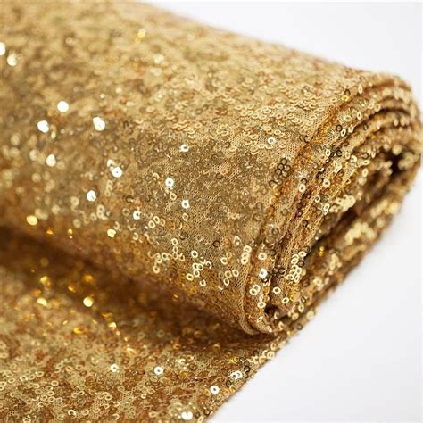 Crafts 130cm Wide Gold Sequin Sparkle Fabric Wedding Photo Backdrop