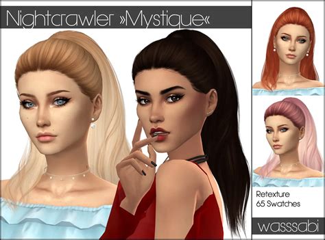 Sims 4 Hairs Shimydim Nightcrawlers Mystique Hair Retextured Vrogue