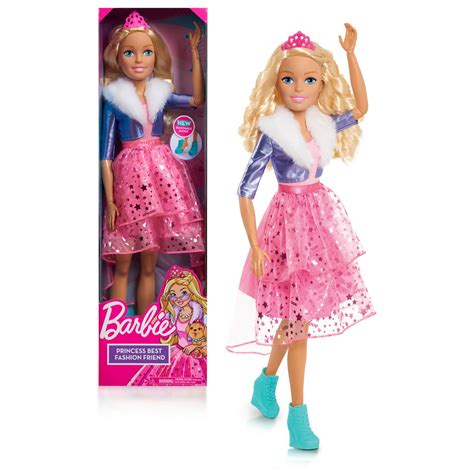 barbie 28 inch best fashion friend princess adventure doll blonde hair dolls ages 3 up and up