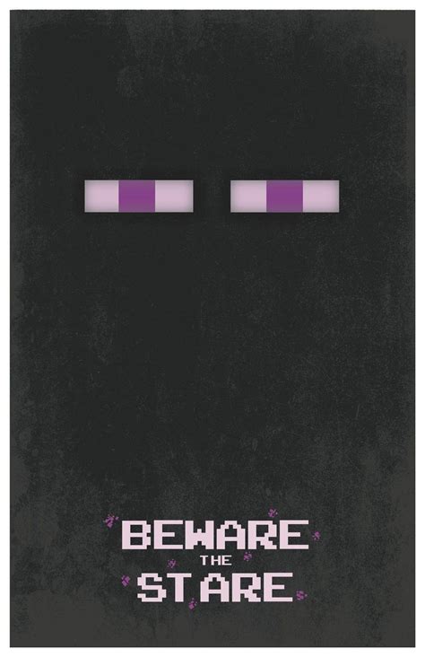 Minecraft Enderman 11x17 Poster Beware the Stare by ...