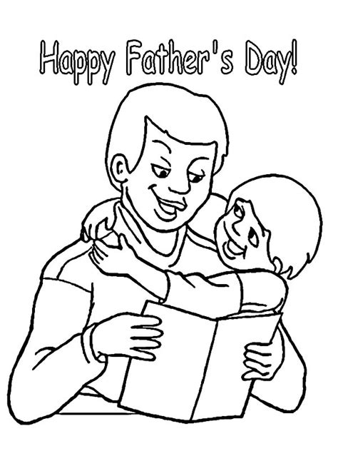 Read A Book For His Kid I Love Dad Coloring Pages : Coloring Sky
