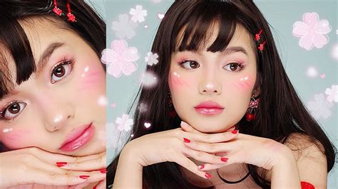 Cute Easy Anime Girl Halloween Makeup Jessica Vu Youtube