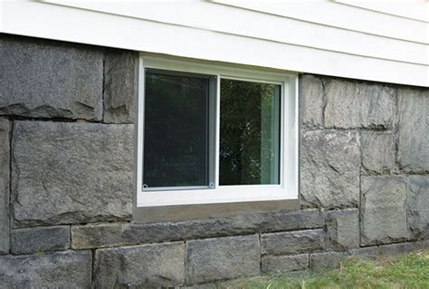 Most homes with full basements have small rectangle style basement foundation windows. Replacement Basement Windows | EverLast™ Basement Window ...