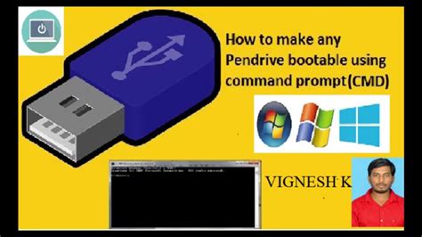 How To Boot Pen Drive Using Command Youtube