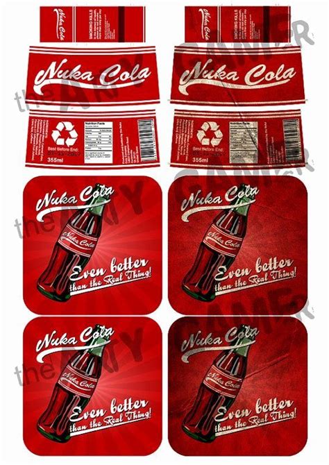 Nuka Cola Bottle Label Template Printable