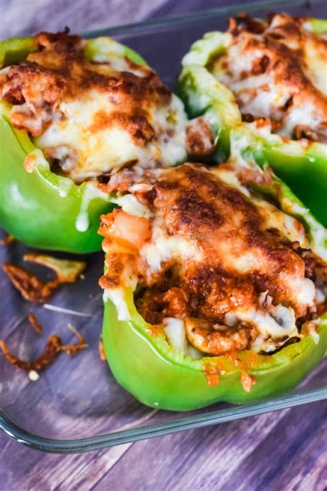 Easy Italian Stuffed Peppers With Low Carb Options 2023 Clarks Condensed