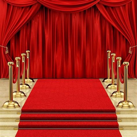 Red Carpet Gorgeous Palace Photography Backdrops Red Carpet Lighting