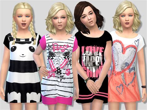 Summer Dress Set For Girls By Pinkzombiecupcakes At Tsr Sims 4 Updates