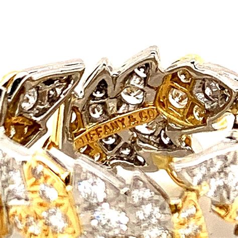 Schlumberger Tiffany And Co Gold Diamond Four Leaves Ring At 1stdibs Tiffany Leaves Ring