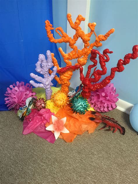 Coral Reef Under The Sea Decorations Mermaid Theme Birthday Little