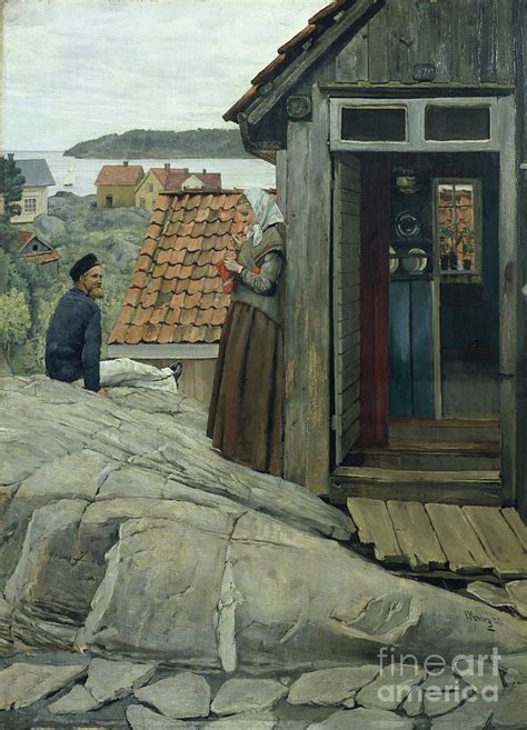 From The Coast 1881 Painting By Christian Krohg Fine Art America