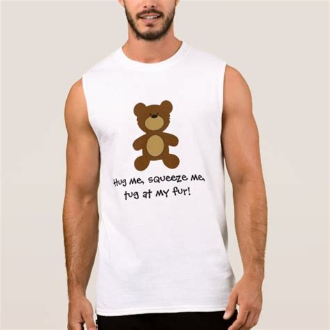Tug At My Fur Gay Bear Sleeveless Shirt Zazzle Com