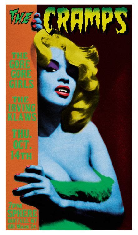 The Cramps Gig Posters Rock Posters Music Poster