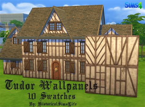 Ts4 Tudor Wall Panels History Lovers Sims Blog