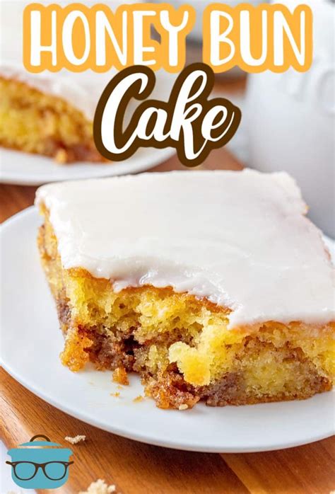 Glazed Honey Bun Cake Recipe Honey Buns Honey Bun Cake Snack Cake