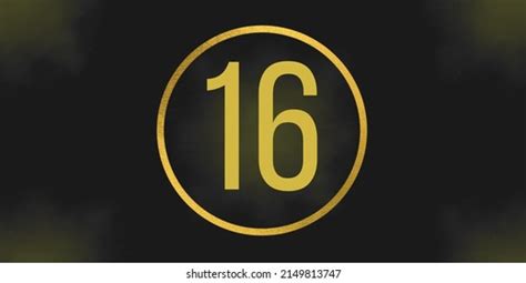 Number 16 Banner Number Sixteen On Stock Illustration 2149813747