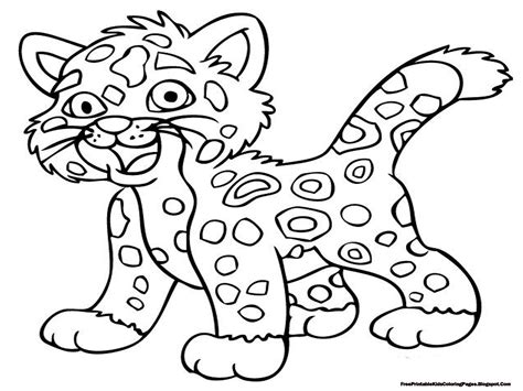 Jaguar Coloring Pages Free Printable Kids Coloring Pages
