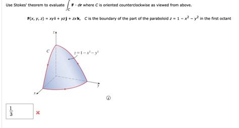 Solved Use Stokes Theorem To Evaluate ∫cf⋅dr Where C Is