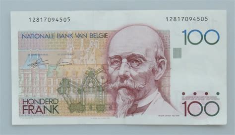 100 Belgian Franc Banknote Hendrik Beyaert 12817094505 Etsy