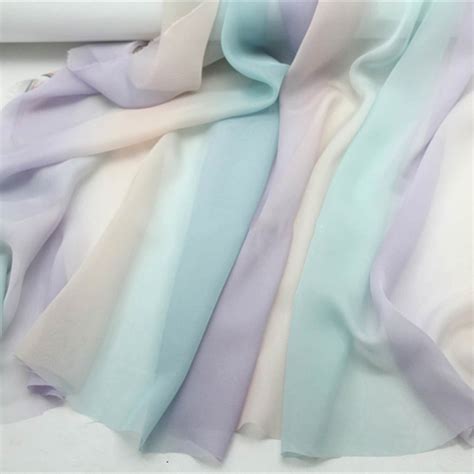 Ombre Chiffon Fabric Soft Chiffon Fabric With Gradient Etsy