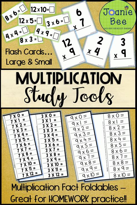 Class Set Of Multiplication Flash Cards Printable Multiplication