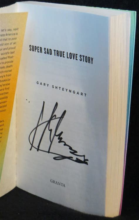 Super Sad True Love Story A Novel By Shteyngart Gary Near Fine Soft