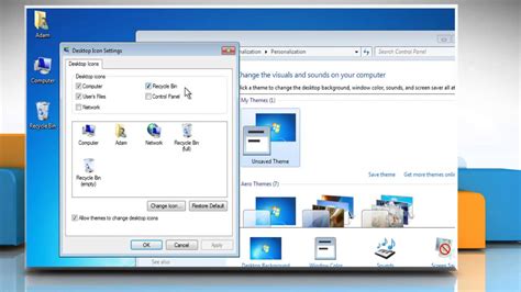 How To Hideremove Desktop Icons In Windows® 7 Youtube