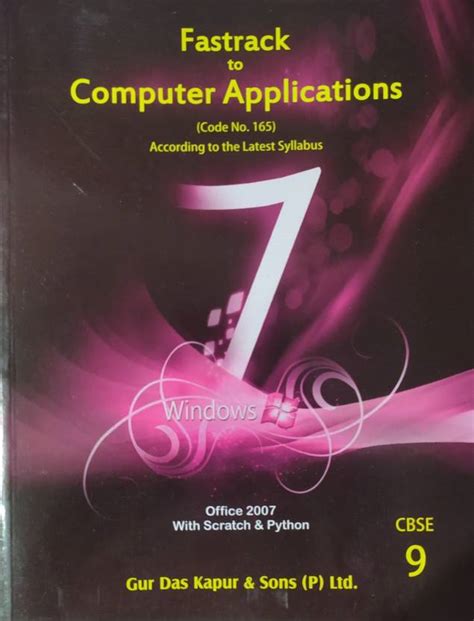 Fastrack To Computer Application For Class 9 Subject Code 165