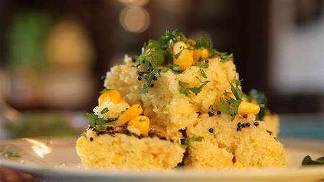 Though it has been a favorite dish for a long time, i would. How To Cook Rawa Makaina Dhokla (Corn And Semolina Steamed Cakes) by Asha Khatau - YouTube