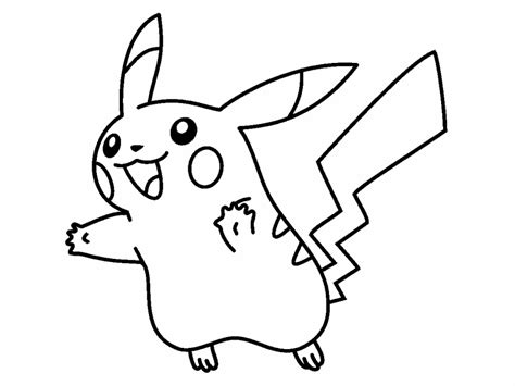 Pikachu Pokemon Coloring Page Coloring Pages 4 U