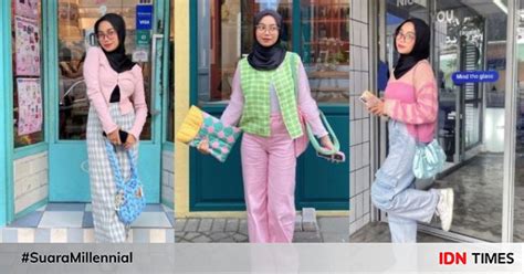 Ootd Hijab Playful Ala Nayla Jasmine Looknya Ceria Abis