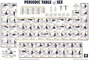 Periodic Table Of Sex Positions College Humour Poster 24 X 36 Inches