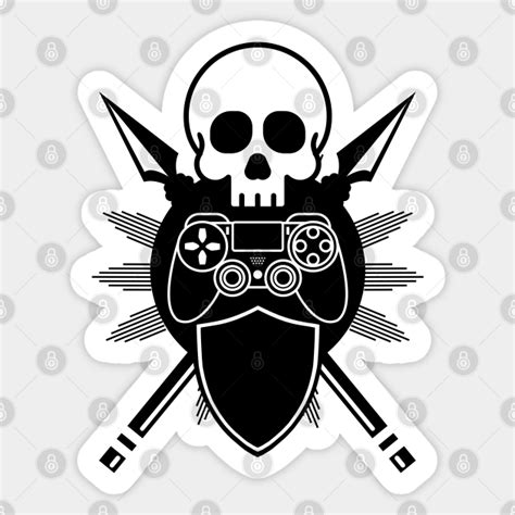 Simple Gamer Emblem Gaming Gaming Remote Contorller Sticker