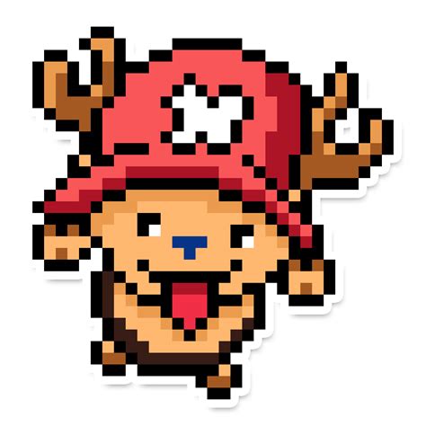 Buy One Piece Pixel Art Stickers For Print And Download