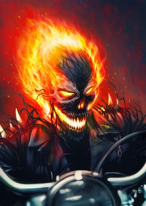 Venom Rider By Eugene Gore Ghost Rider Marvel Ghost Rider Ghost