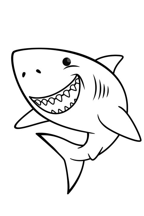 Increíble Tiburón Para Colorear Imprimir E Dibujar Coloringonlycom