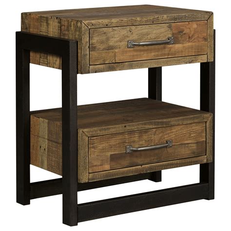 Signature Design By Ashley Sommerford Reclaimed Pine Solid Wood Two