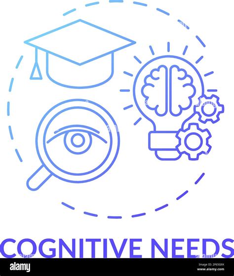 Cognitive Needs Blue Gradient Concept Icon Stock Vector Image And Art Alamy