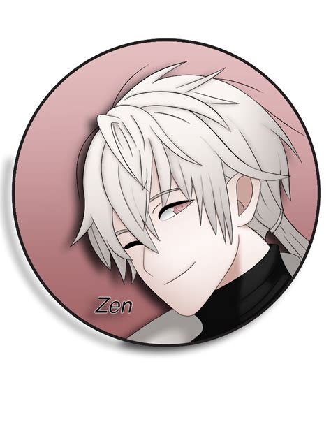 Zen Button Patreon Mystic Messenger Art Design