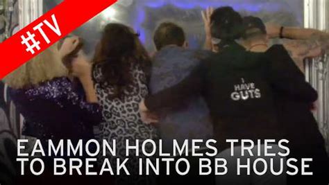 Celebrity Big Brother Eamonn Holmes Tries To Break In To The House