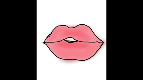 How To Draw Baddie Lips 👄💅😔😩 Youtube