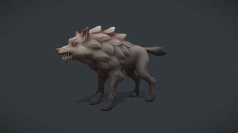 Stylized Wolf Model 3d Model By Moono Stelmachmg 79ddb58