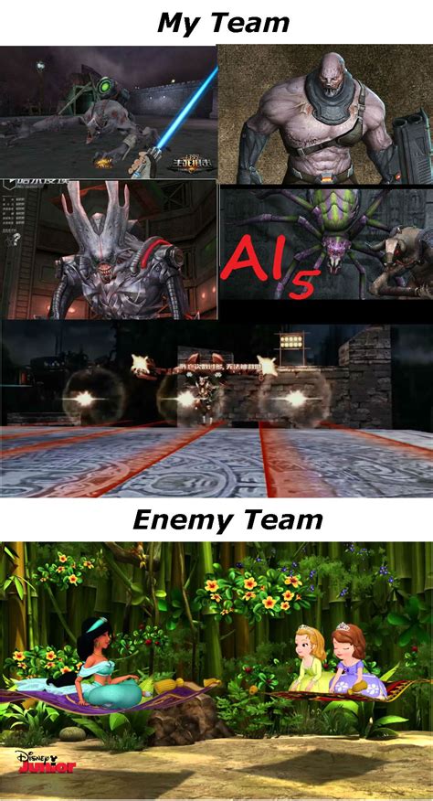 My Team Vs Enemy Team Know Your Meme