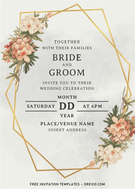 Printable Wedding Invitation Templates