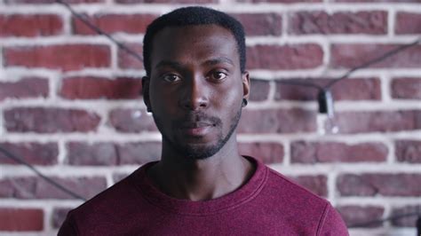 Black African American Man Smile Face Portrait By Borovikk Videohive