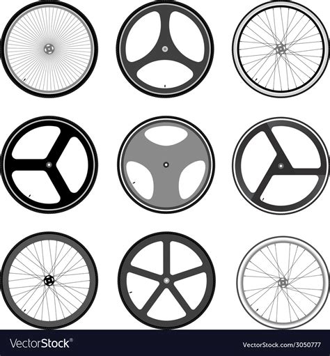Bicycle Wheel Royalty Free Vector Image Vectorstock
