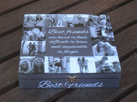 Show your best friend how much you care by gifting them something special. Best Friends Photo Collage Keepsake Box Unique Maid of Honor