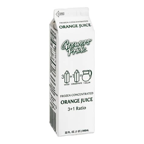 Growers Pride Orange Juice Concentrate 32 Fl Oz 12case